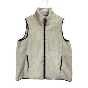 Orvis Size XL Full Zip Plush Fleece Vest Outdoors Hiking Camping Gorpcore